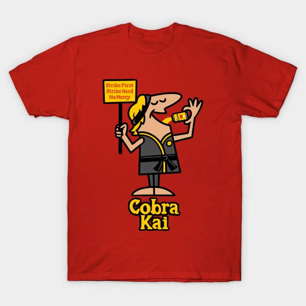 Cobra Kai Pizza T-Shirt by harebrained